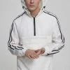 URBAN CLASSICS Crinkle Nylon Pull Over - Veste Coupe-Vent - White/Black