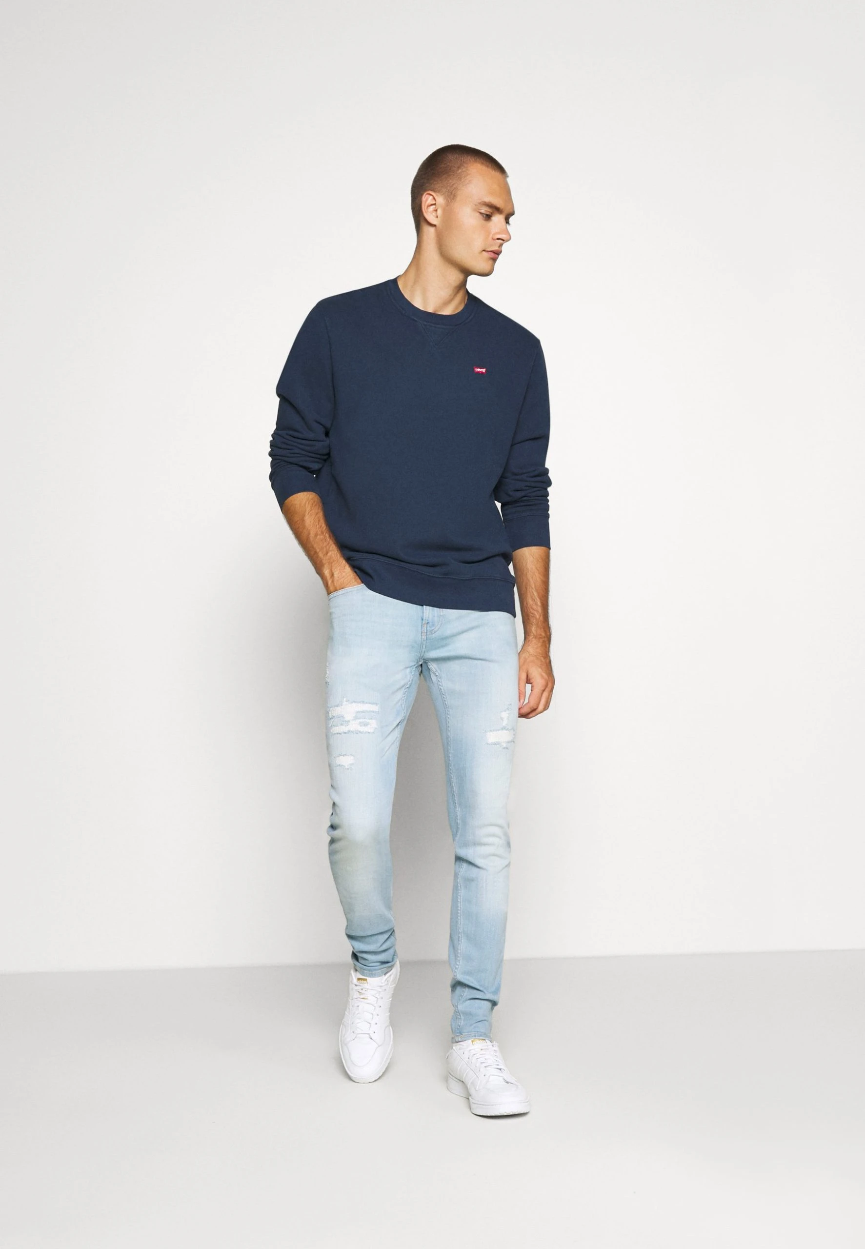 Levi's New Original Crew - Sweatshirt - Dress Blues – Image 2