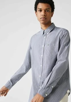 Lacoste Chemise - Weiß / Navy Blau