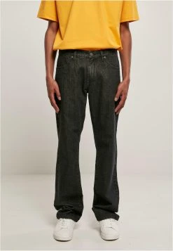 URBAN CLASSICS Straight Leg - Jean Droit - Black Washed