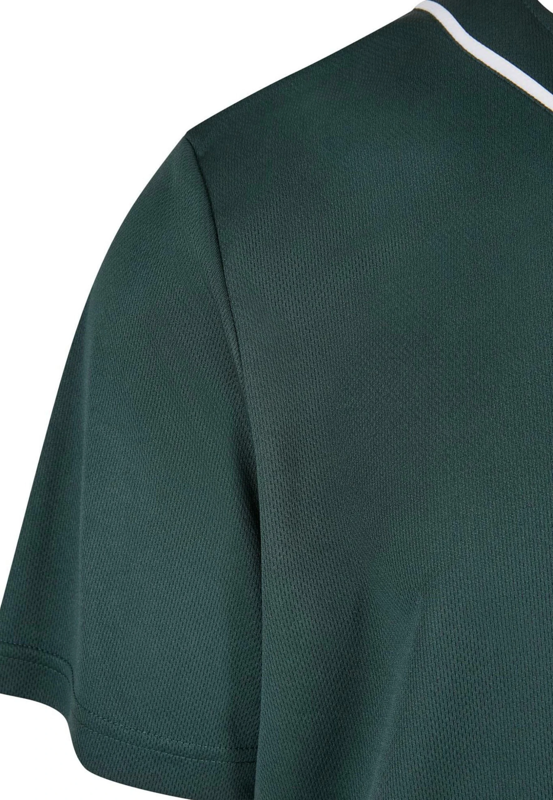 URBAN CLASSICS Baseball - Chemise - Bottlegreen White – Image 9