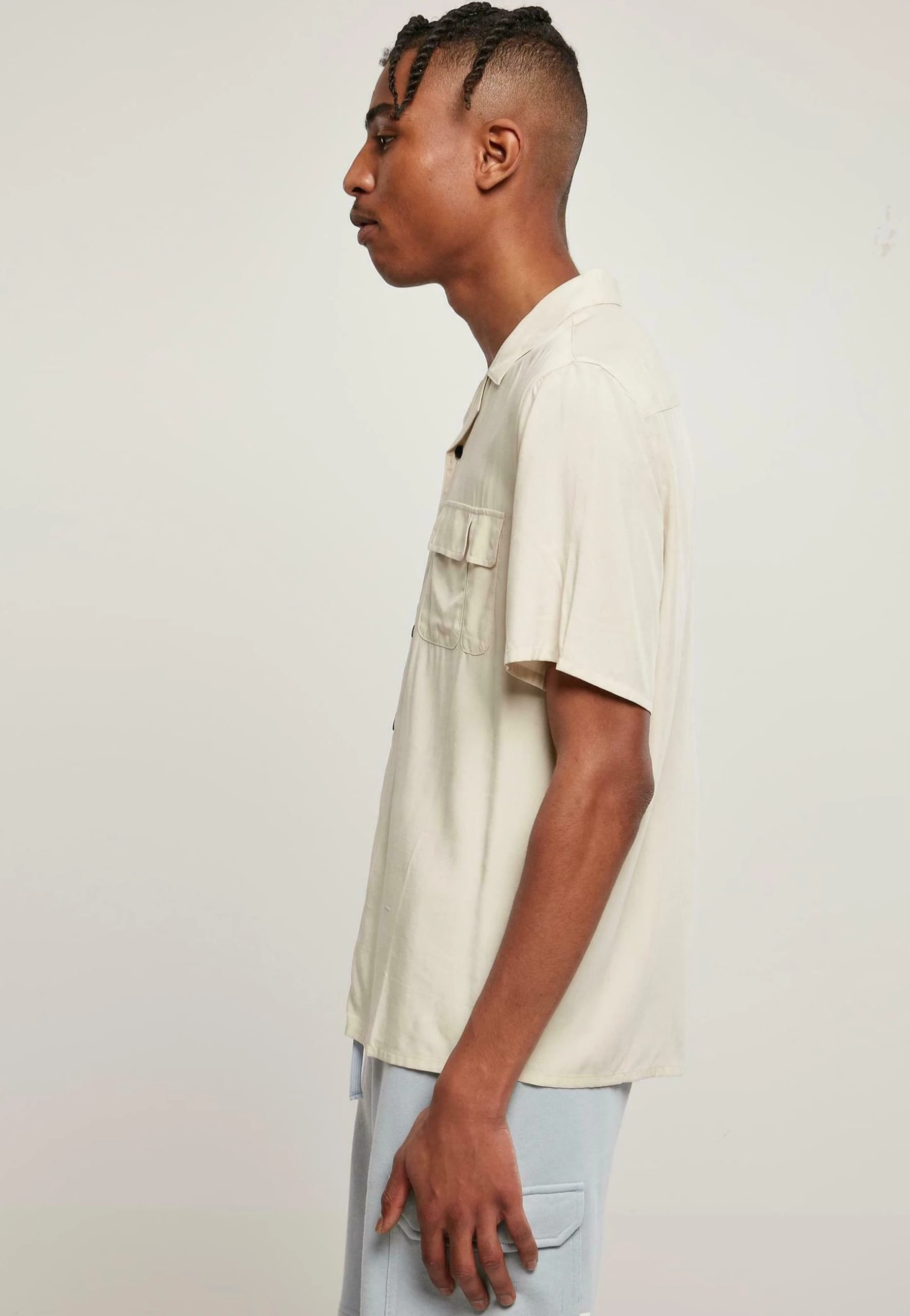 URBAN CLASSICS Viscose Camp Shirt - Chemise - Softseagrass – Image 4