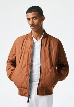 Lacoste Blouson Bomber - Bleu Marine Marron Clair