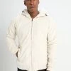 URBAN CLASSICS Hooded Corduroy Jacket - Veste Mi-Saison - Light Sand/Offwhite