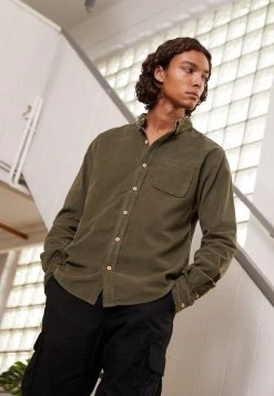 URBAN CLASSICS Corduroy Shirt - Chemise - Olive
