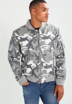 URBAN CLASSICS Vintage Camo - Blouson Bomber - Snow