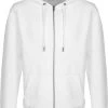 URBAN CLASSICS Terry - Sweat Zippé - White