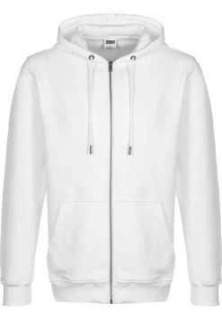 URBAN CLASSICS Terry - Sweat Zippé - White