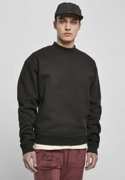 URBAN CLASSICS Mock - Sweatshirt - Black
