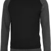 URBAN CLASSICS Sweatshirt - Black/Charocoal