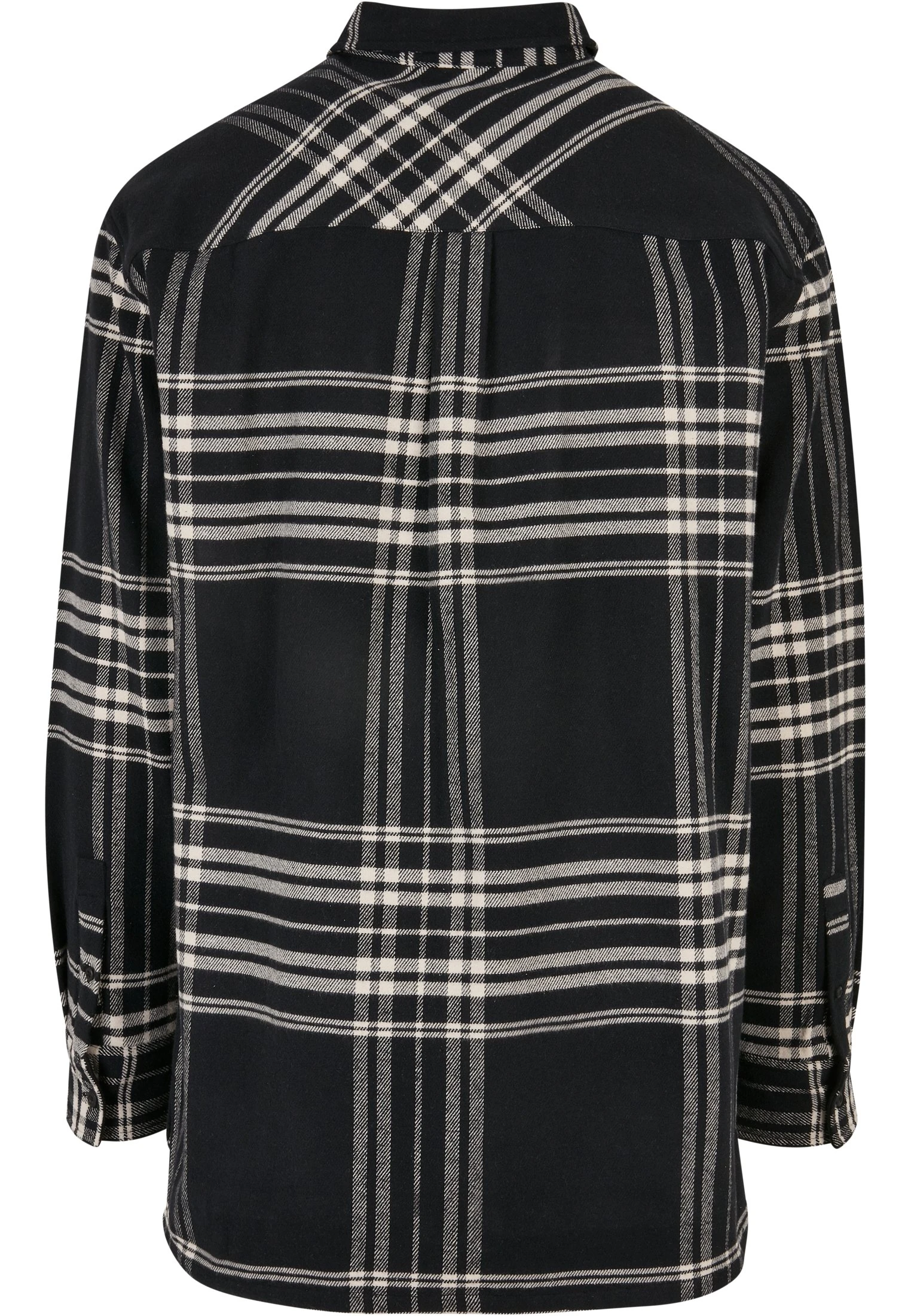 URBAN CLASSICS Long Oversized Checked Summit - Chemise - Black – Image 9