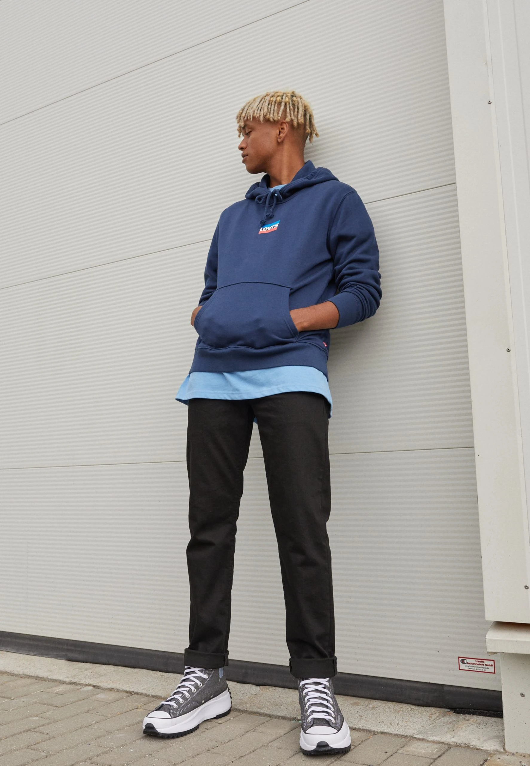 Levi's Standard Graphic Hoodie - Sweat À Capuche - Dress Blues