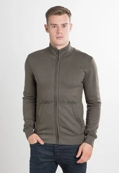 URBAN CLASSICS Sweat Zippé - Olive