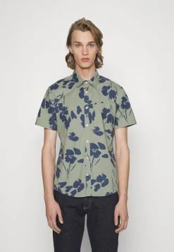 GAP Slim Stretch - Chemise - Green/Blue