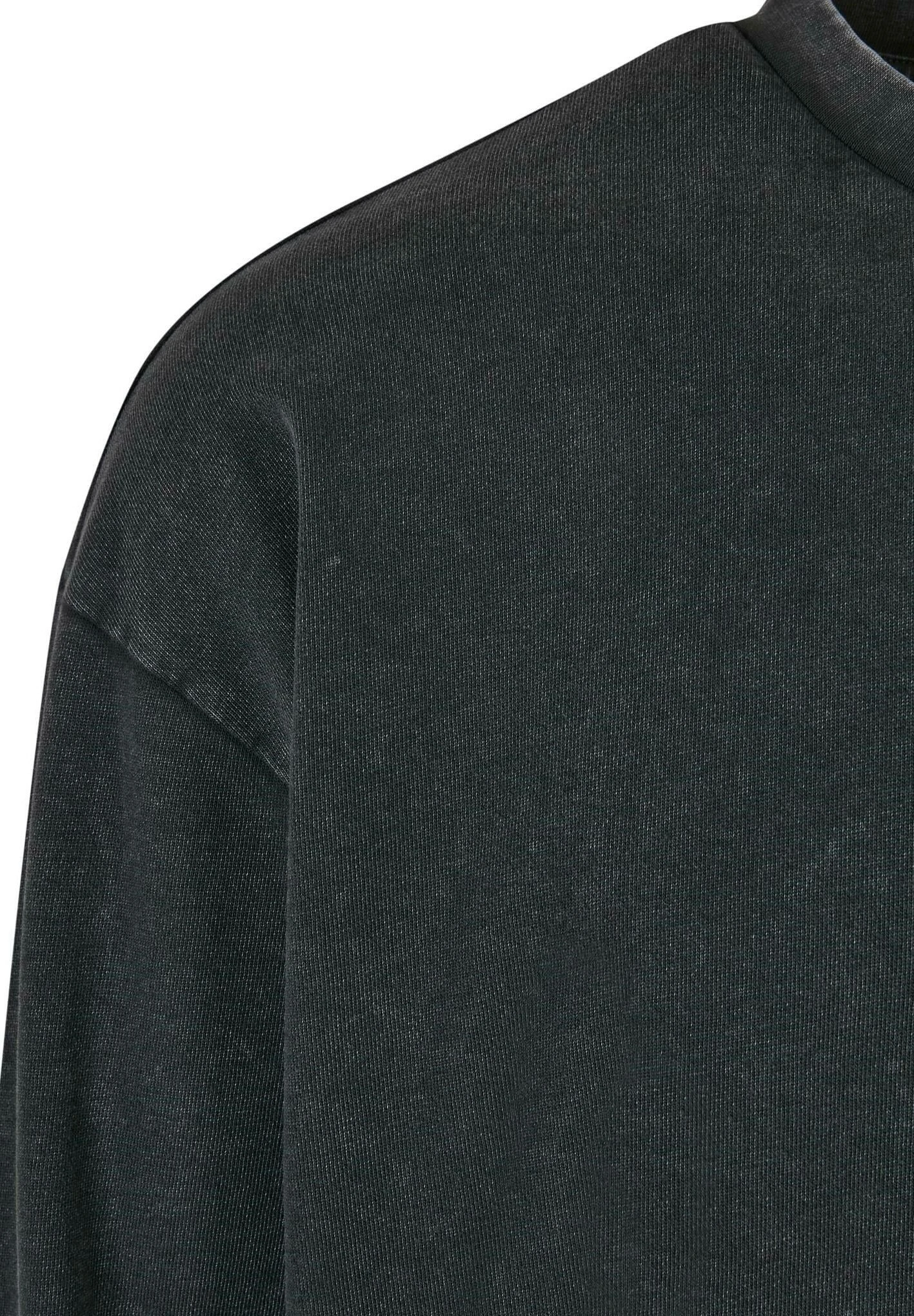 URBAN CLASSICS Small Embroidery Crew - Sweatshirt - Black – Image 8