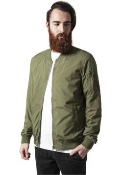 URBAN CLASSICS Light Bomber Jacket - Blouson Bomber - Olive