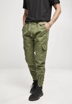 URBAN CLASSICS Männer Military - Pantalon Cargo - Newolive