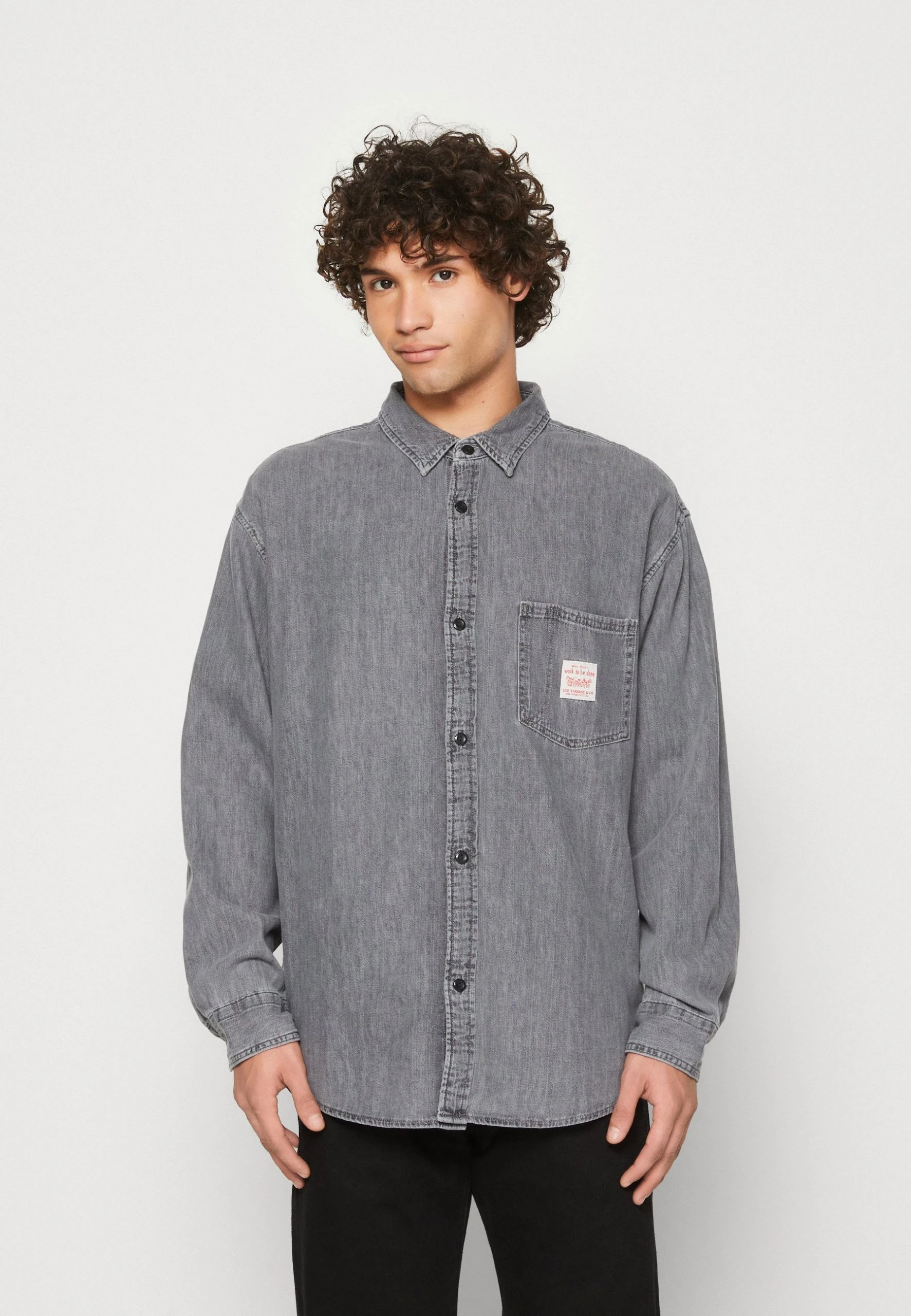 Levi's® Workwear Waller 1 Pocket Shirt - Chemise - Black Denim