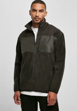 URBAN CLASSICS Patched Micro - Veste Polaire - Black