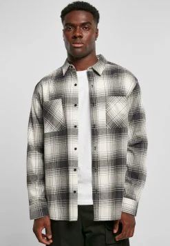 URBAN CLASSICS Mock Check - Chemise - Whitesand Black