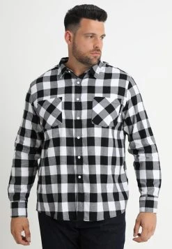 URBAN CLASSICS Checked - Chemise - Black/White