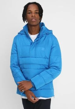 URBAN CLASSICS Pull Over Puffer - Veste D'Hiver - Brightblue