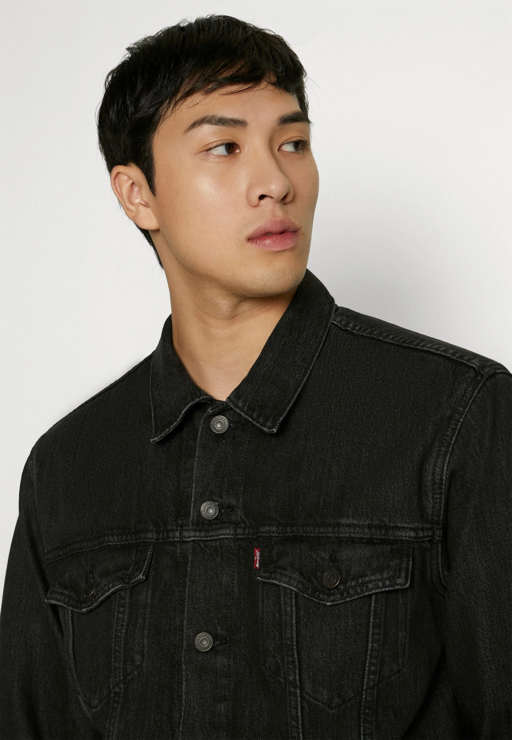 Levi's New Relaxed Fit Trucker - Veste En Jean - Black Denim – Image 6