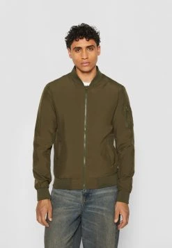 URBAN CLASSICS Light Bomber Jacket - Blouson Bomber - Darkolive