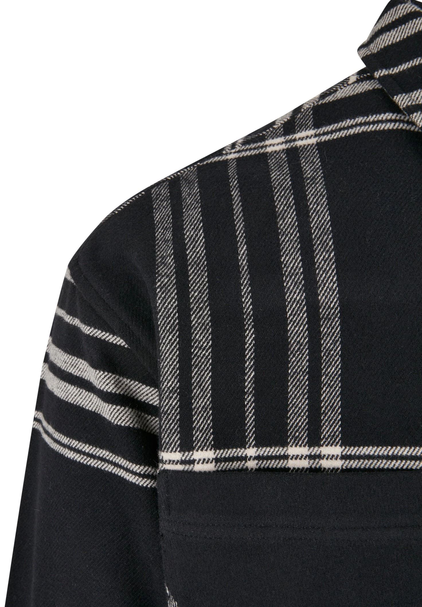 URBAN CLASSICS Long Oversized Checked Summit - Chemise - Black – Image 8