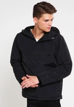 URBAN CLASSICS Padded Pull Over Jacket - Veste Mi-Saison - Black