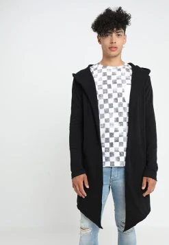 URBAN CLASSICS Long Hooded Open Edge - Sweat Zippé