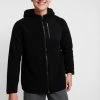 URBAN CLASSICS Hooded Zip Jacket - Veste Polaire - Black