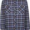 URBAN CLASSICS Plaid Quilted - Veste Mi-Saison - Lightblue/Darkblue