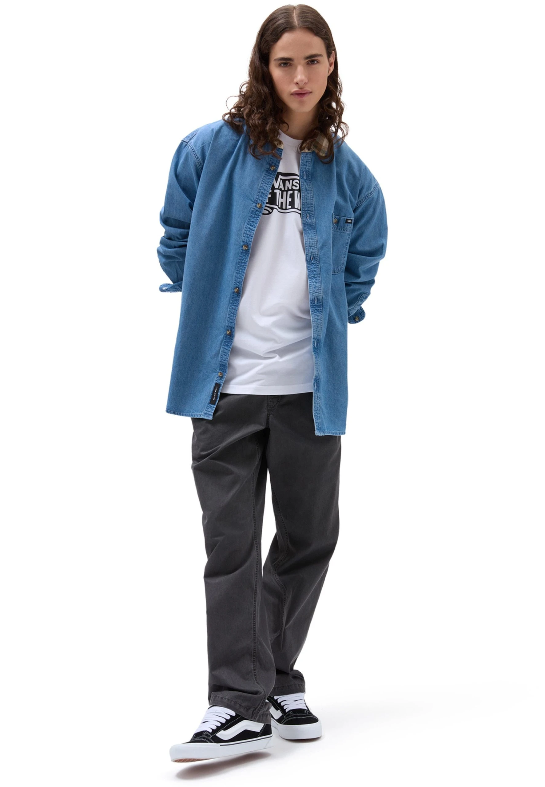 Vans Deerfiel Ls - Chemise - Blue Denim – Image 2