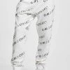 URBAN CLASSICS Carlo Colucci Allover Logo - Pantalon De Survêtement - White