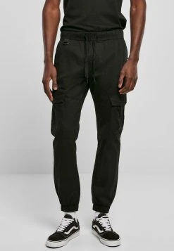 URBAN CLASSICS Zipper D-Ring - Pantalon Cargo - Jet Black