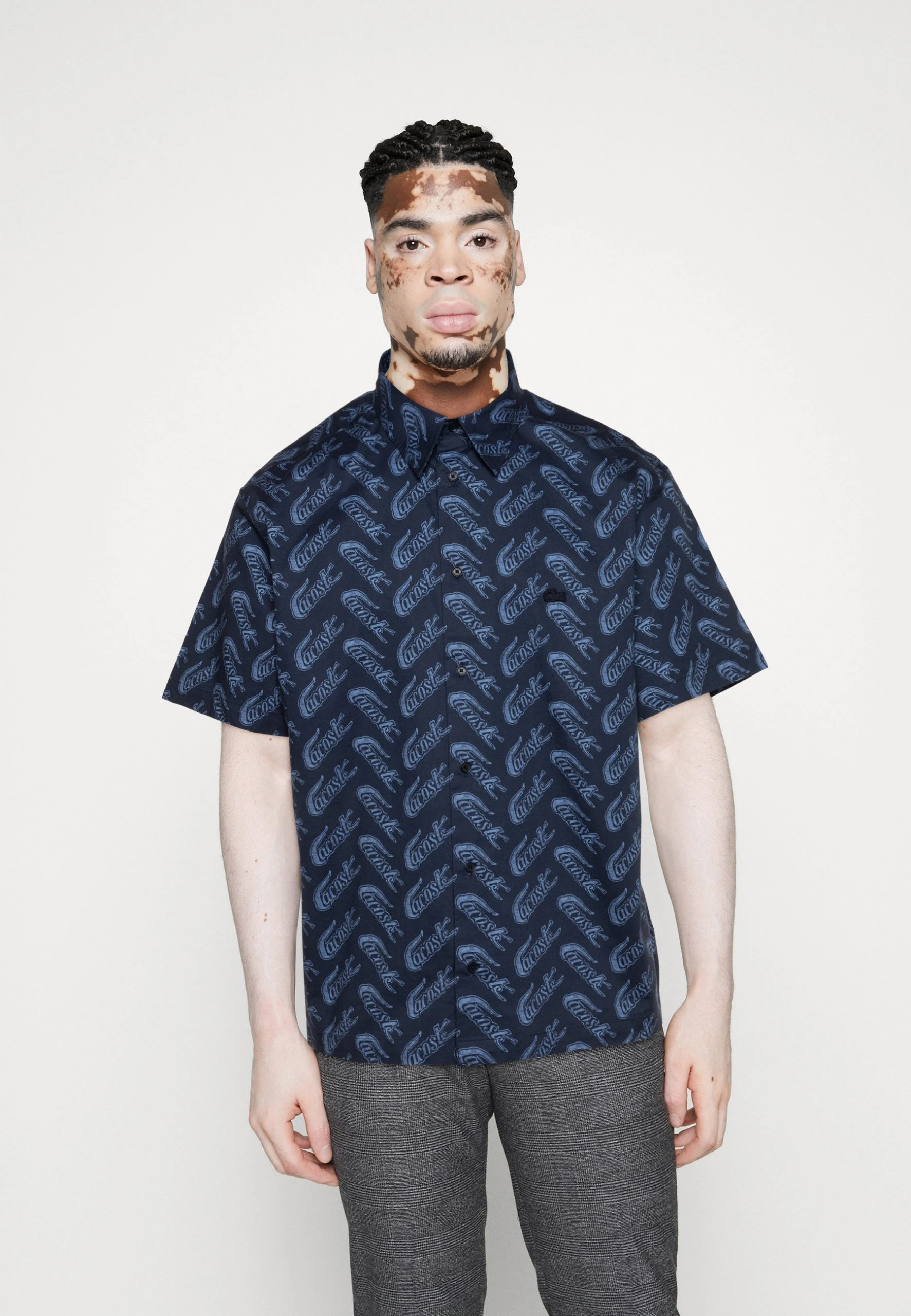 Lacoste Chemise - Navy Blue/Ethereal