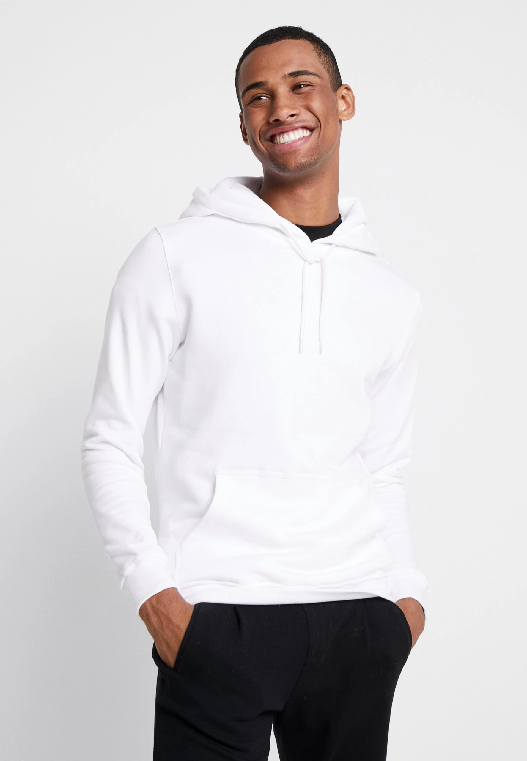 URBAN CLASSICS Organic Basic Hoody - Sweat À Capuche - White