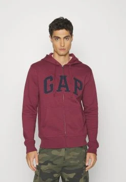 GAP V Heritage Logo - Sweat Zippé - Deep Garnet Red
