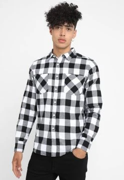 URBAN CLASSICS Checked - Chemise - Black/White