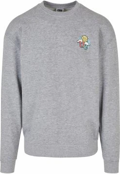 URBAN CLASSICS Cloudy Crew - Sweatshirt - Grey