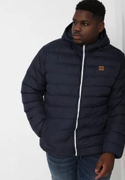 URBAN CLASSICS Basic Bubble Jacket - Veste D'Hiver - Navy/White/Navy