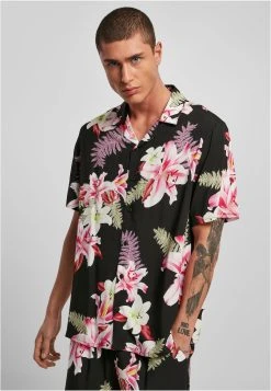 URBAN CLASSICS Aop Resort - Chemise - Darkjungle