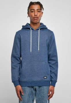URBAN CLASSICS Basic Melange Hoody - Sweat À Capuche - Bluelightmelange