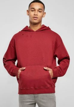 URBAN CLASSICS Distressed - Sweat À Capuche - Bloodstone